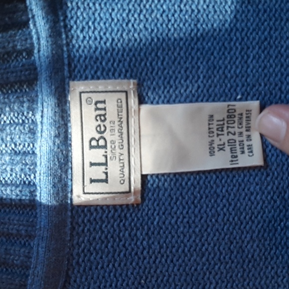 Vintage L.L.Bean V-neck Sweater Men's XL Tall - Picture 2 of 4